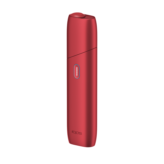 جهاز التبغ المُسخَّن IQOS Originals One الجديد باللون الأحمر.